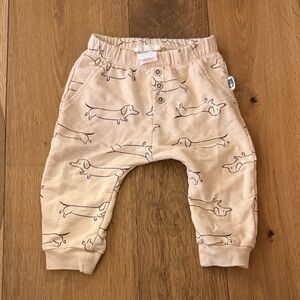 5/$25 Rabbit and Bear Kids Tan Dog Print Pants